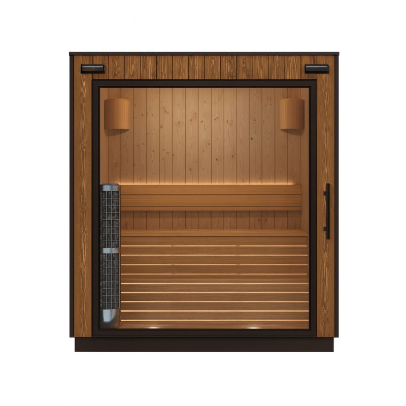 Sauna da giardino con stufa a legna − Small per 2-4 persone (Klemp) - Saune
