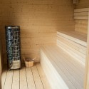 Gartensauna mit Elektroofen − Medium für 4-6 Personen (Klemp)