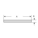 Flaches Aluminiumprofil – 30x2 mm - roh - 200 cm (Klemp)