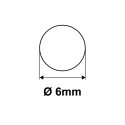 Gladde houten stok - 100 cm (Klemp)