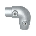Gomito 90° Typ 6D, 42,4 mm, Zincato (Klemp)