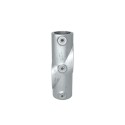 Adjustable Two Socket CrossTyp 23C, 33,7 mm , Galvanized (Klemp)