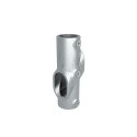 Cruz ajustable de dos zócalos Typ 23D, 42,4 mm, Galvanizado (Klemp)