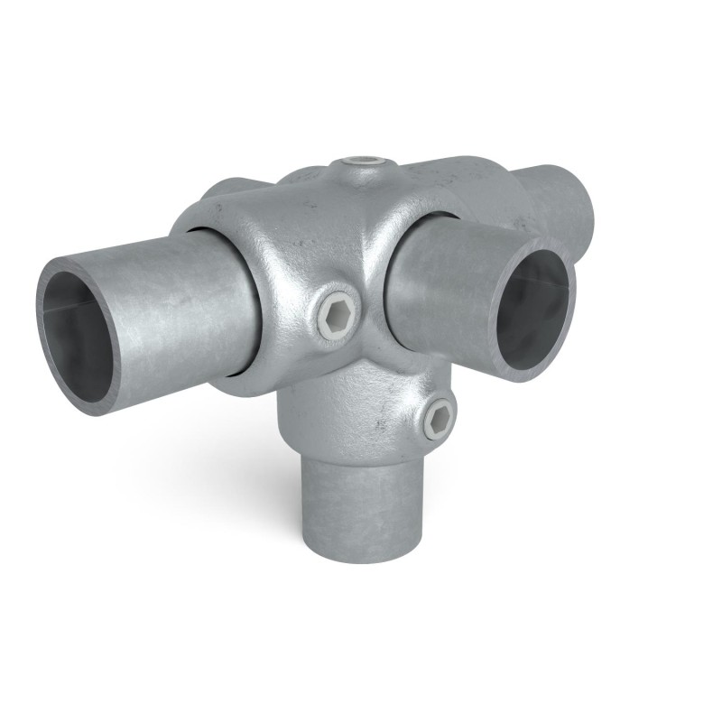 Conexión en T de salida lateral Typ 24B, 26,9 mm, Galvanizado (Klemp) - Abrazaderas de tubo redondas