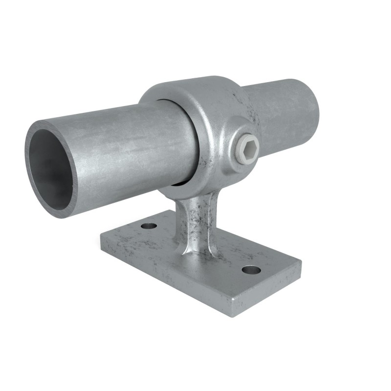 Supporto per corrimano Typ 34E, 48,3 mm, Zincato (Klemp) - Raccordi per tubi tondi