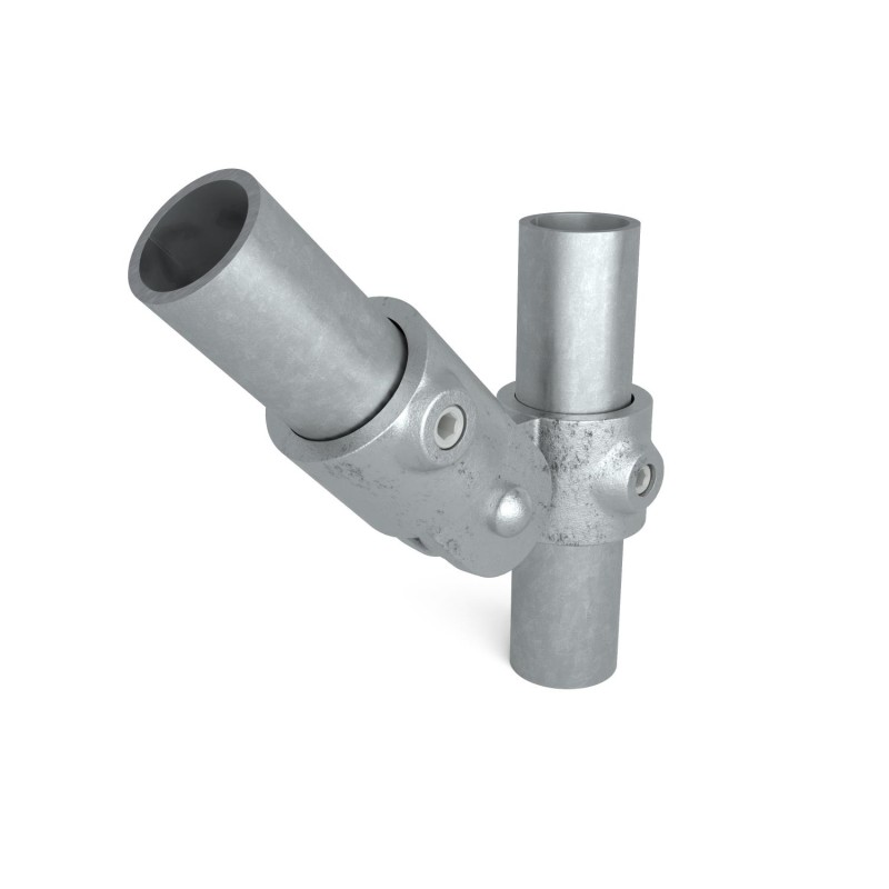 Single SwivelTyp 44C, 33,7 mm , Galvanized (Klemp) - Round Tubefittings