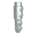 Manguito de ajuste de tubo con gradiente 33,7 Typ 8VCB, 33,7 - 26,9 mm, Galvanizado (Klemp)