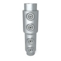 Manguito de ajuste de tubo con gradiente 33,7 Typ 8VCB, 33,7 - 26,9 mm, Galvanizado (Klemp)
