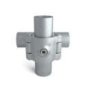 Add-on Crossover 90°Typ 28OD, 42,4 mm, Galvanized (Klemp)