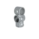 Combi Socket Tee and CrossTyp 30D, 42,4 mm, Galvanized (Klemp)