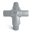 Eves Fittings 27½° Typ 85E, 48,3 mm, Galvanized (Klemp)