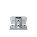 Flange with toeboard adaptorTyp 147E, 48,3 mm, Galvanized (Klemp)