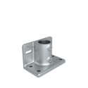 Flange with toeboard adaptorTyp 147E, 48,3 mm, Galvanized (Klemp)