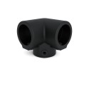 Drieweg kniestuk 90° Typ 18D, 42,4 mm, Zwart (Klemp)