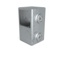 Short T-pieceTyp 2S, 40 mm, Galvanized (Klemp)