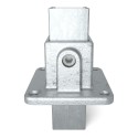 Square footplate Typ 10S, 40 mm, Galvanized (Klemp)