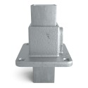 Square footplate Typ 10S, 40 mm, Galvanized (Klemp)