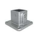 Rohrverbinder Fussplatte Quadratische - Typ 10S-40 (Klemp)