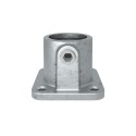 Flangia quadrata Typ 11F, 60,3 mm, Zincato (Klemp)