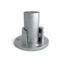 Flange, round (SET) Typ 15B, 26,9 mm, Galvanized (Klemp)