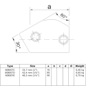 Rohrverbinder T-stück Kurz Verstellbar - Typ 7C - 33,7 mm (Klemp) Rohrverbinder T-stück Kurz Verstellbar - Typ 7C - 33,7 mm (Klemp)
