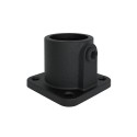 Rohrverbinder Quadratische Fußplatte - Typ 11B - 26,9 mm (Schwarz) (Klemp)