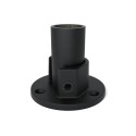 Flange, round (SET) Typ 15B, 26,9 mm, Black (Klemp)