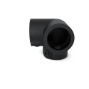 Drieweg kniestuk 90° Typ 18A, 21,3 mm, Zwart (Klemp)