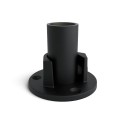 Podstawa słupka - stopa owalna otwarta Typ 15C, 33,7 mm , Czarny (Klemp)