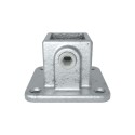 Square footplate Typ 11S, 25 mm, Galvanized (Klemp)