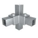 Angle of continuous uprightTyp 20S, 25 mm, Galvanized (Klemp)