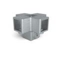 Four Socket Cross Typ 26S, 25 mm, Galvanized (Klemp)