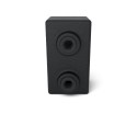 Short T-piece Typ 2S, 25 mm, Black (Klemp)