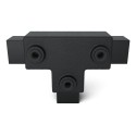 Long T-piece Typ 4S, 25 mm, Black (Klemp)