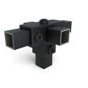 Side Outlet Tee Typ 24S, 25 mm, Black (Klemp)