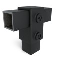 Short T-piece Typ 2S, 40 mm, Black (Klemp)