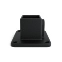 Pedana quadrata Typ 10S, 40 mm, Nero (Klemp)