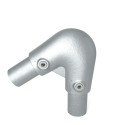 Variable Elbow 40° - 70°Typ 123D, 42,4 mm, Galvanized (Klemp)