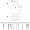Brida, cuadrada Typ 11B, 26,9 mm, Galvanizado (Klemp) Brida, cuadrada Typ 11B, 26,9 mm, Galvanizado (Klemp)