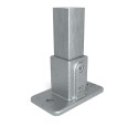 Pedana quadrata Typ 12S, 40 mm, Zincato (Klemp)