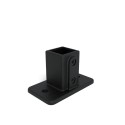 Square footplate Typ 12S, 40 mm, Black (Klemp)