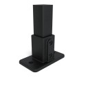 Vierkante voetplaatTyp 12S, 40 mm, Zwart (Klemp)