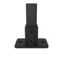 Square footplate Typ 12S, 40 mm, Black (Klemp)