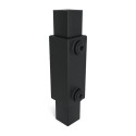 Straight coupling Typ 8S-25, 25 mm, Black (Klemp)