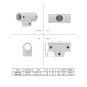 T-stück Lang Typ 4C, 33.7 mm, Schwarz Outdoor (Klemp)