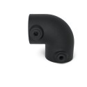 Gomito 90° Typ 6C, 33.7 mm, Nero Outdoor (Klemp)