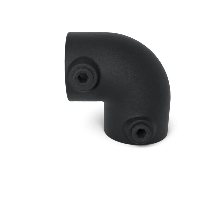Gomito 90° Typ 6C, 33.7 mm, Nero Outdoor (Klemp) - Raccordi per tubi neri