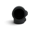 Elbow 90° Type 6D, 42.4 mm, Black Outdoor (Klemp)