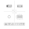 Rohrverbinder Typ 8C, 33.7 mm, Schwarz Outdoor (Klemp)