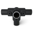 Side outlet tee Type 24C, 33.7 mm, Black Outdoor (Klemp)